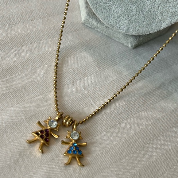 Vintage K.I.S. Gold Brats Charms Necklace - Picture 5 of 9